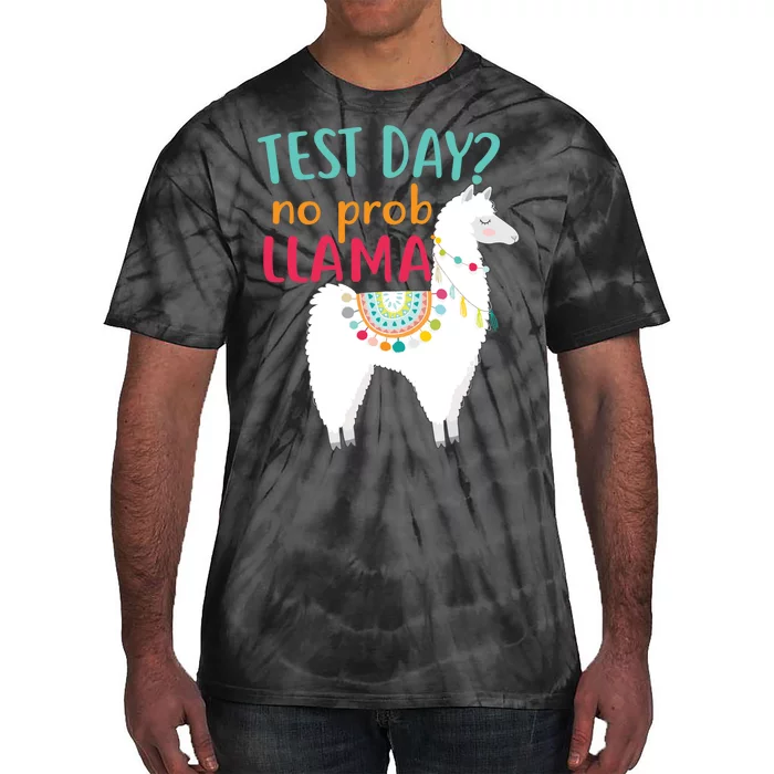 No Probllama Rock The Test Funny Tie-Dye T-Shirt