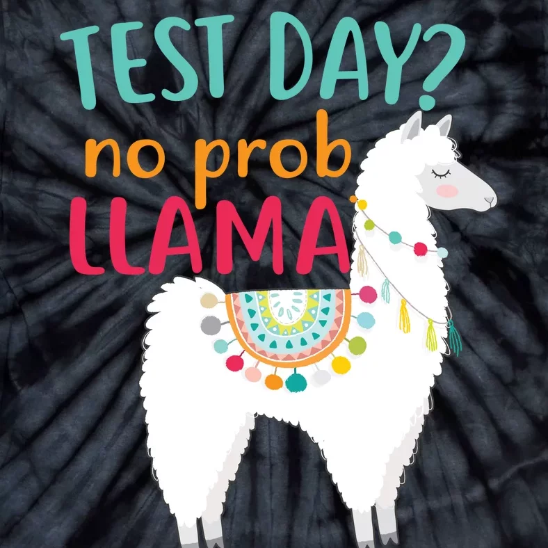 No Probllama Rock The Test Funny Tie-Dye T-Shirt