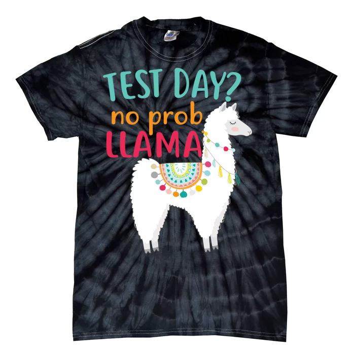 No Probllama Rock The Test Funny Tie-Dye T-Shirt