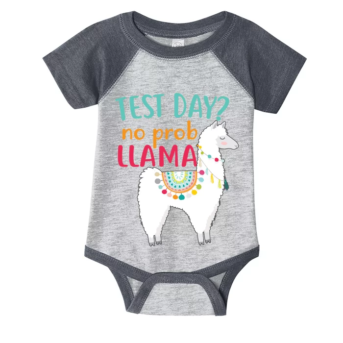 No Probllama Rock The Test Funny Infant Baby Jersey Bodysuit