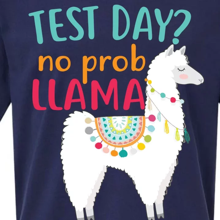 No Probllama Rock The Test Funny Sueded Cloud Jersey T-Shirt