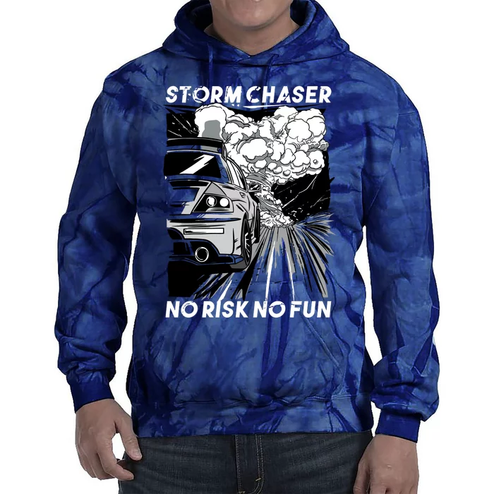 No Risk No Fun Car Racing Tie Dye Hoodie