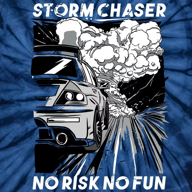 No Risk No Fun Car Racing Tie-Dye T-Shirt