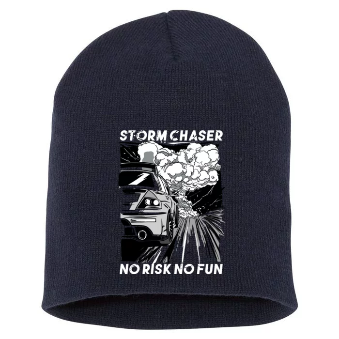 No Risk No Fun Car Racing Short Acrylic Beanie