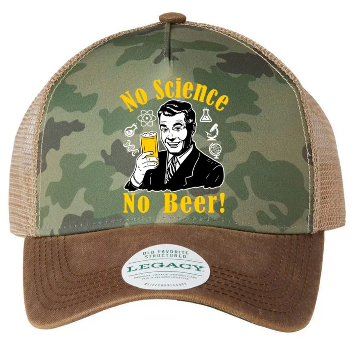 No Science No Beer - Beer Guy Science Logos Legacy Tie Dye Trucker Hat