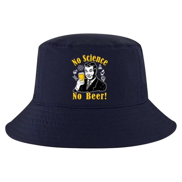 No Science No Beer - Beer Guy Science Logos Cool Comfort Performance Bucket Hat