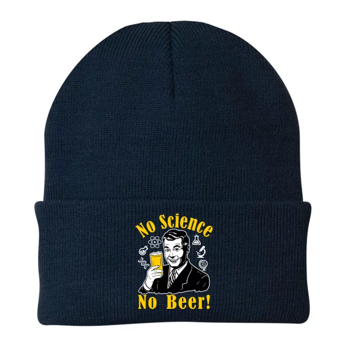 No Science No Beer - Beer Guy Science Logos Knit Cap Winter Beanie