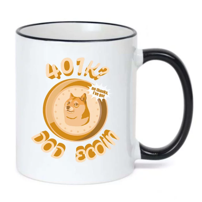 No Thanks I've Got Dogecoin Black Color Changing Mug