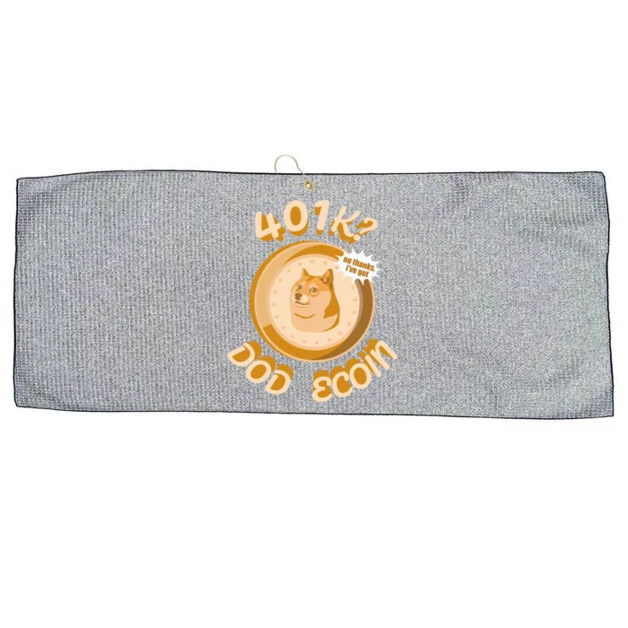 No Thanks I've Got Dogecoin Large Microfiber Waffle Golf Towel