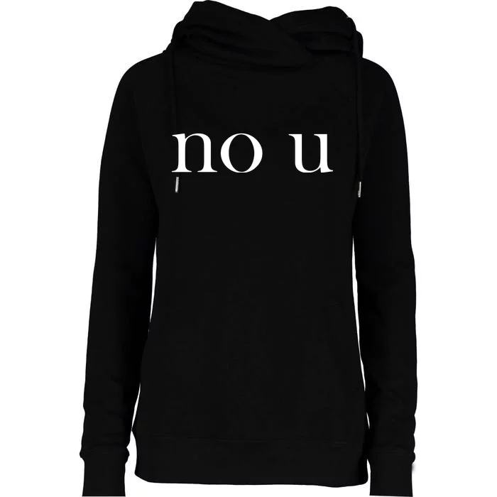 No U Meme Womens Funnel Neck Pullover Hood