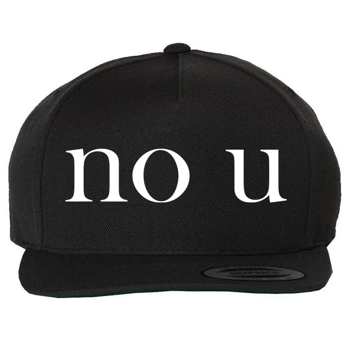 No U Meme Wool Snapback Cap