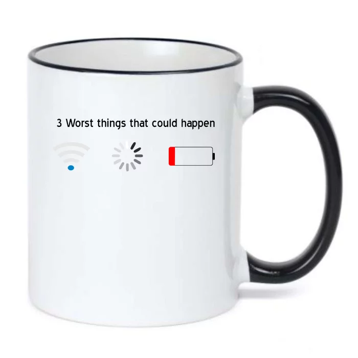 No WiFi No Battery Loading Geek Black Color Changing Mug