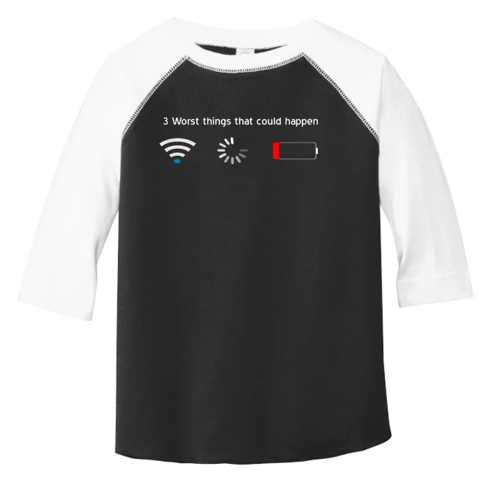 No WiFi No Battery Loading Geek Toddler Fine Jersey T-Shirt