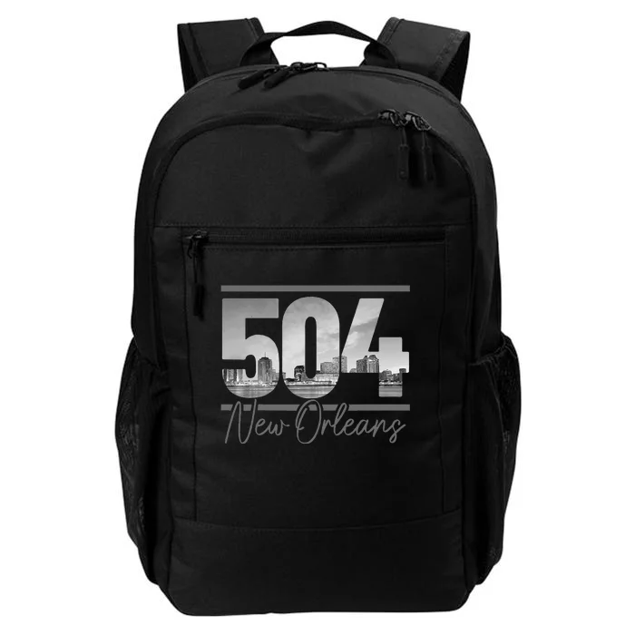 New Orleans 504 Area Code Skyline Louisiana Vintage Daily Commute Backpack