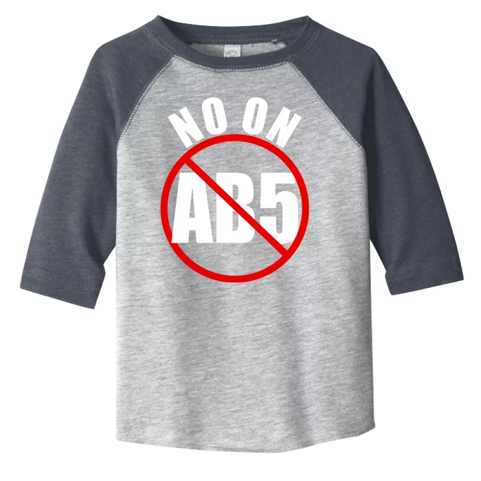 No On AB5 California Truckers Protest Toddler Fine Jersey T-Shirt