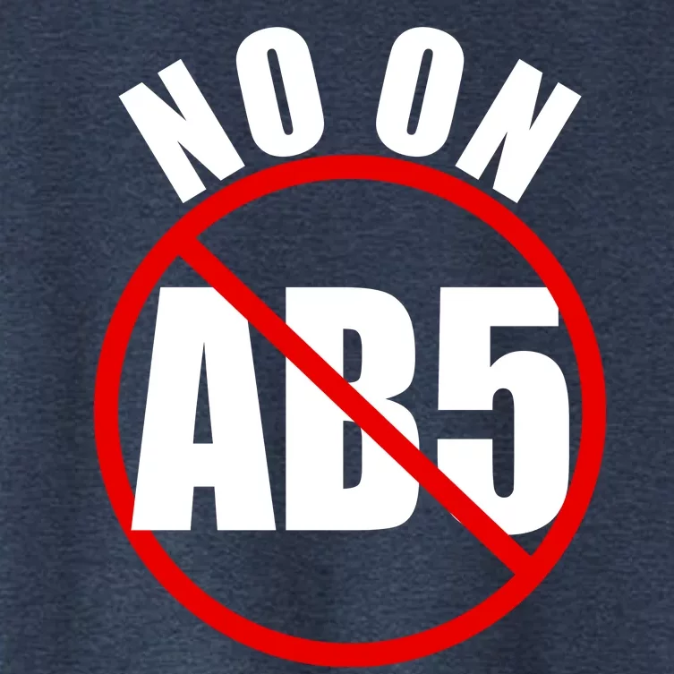 No On AB5 California Truckers Protest Women's Crop Top Tee