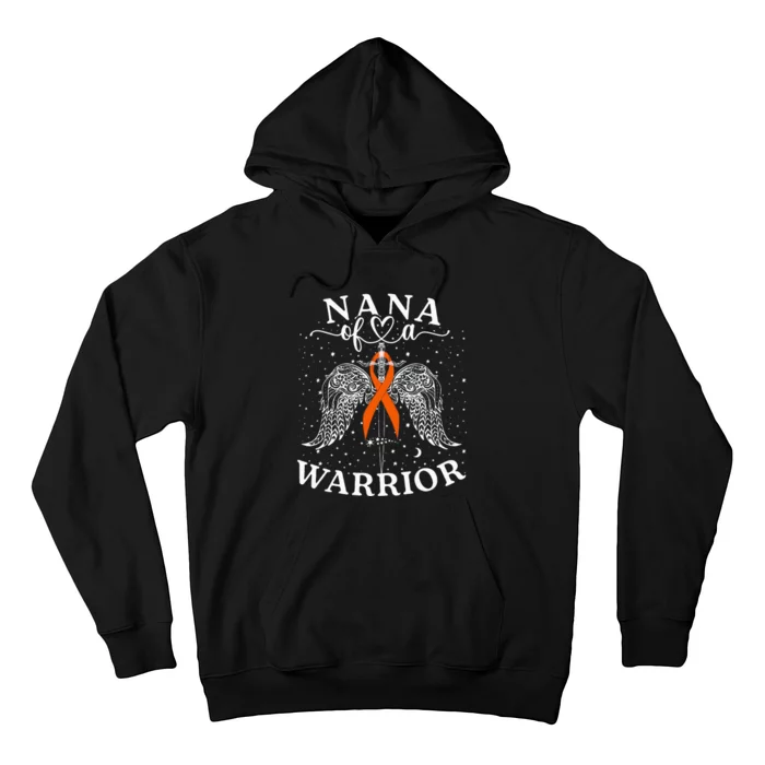 Nana Of A Warrior Leukemia Cancer Awareness Support Squad Hoodie