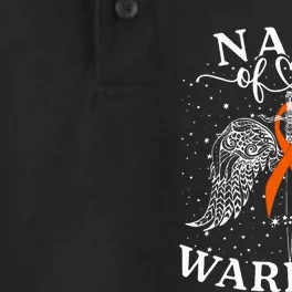 Nana Of A Warrior Leukemia Cancer Awareness Support Squad Dry Zone Grid Performance Polo