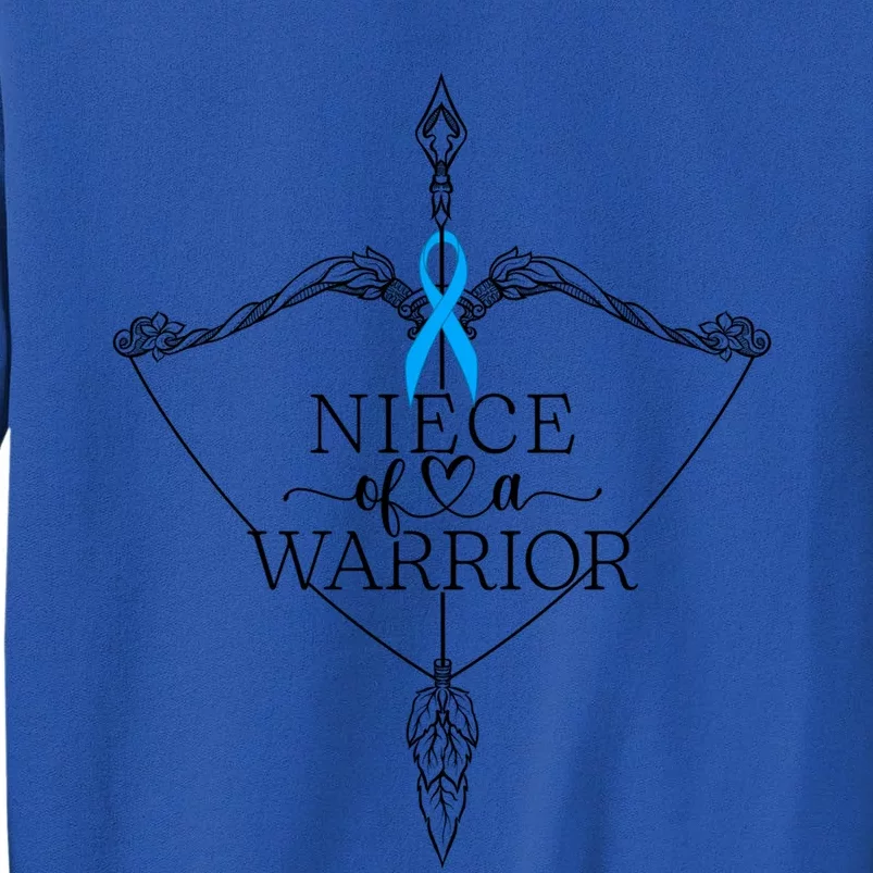 Niece Of A Warrior Prostate Cancer Awareness Support Squad Funny Gift Tall Sweatshirt