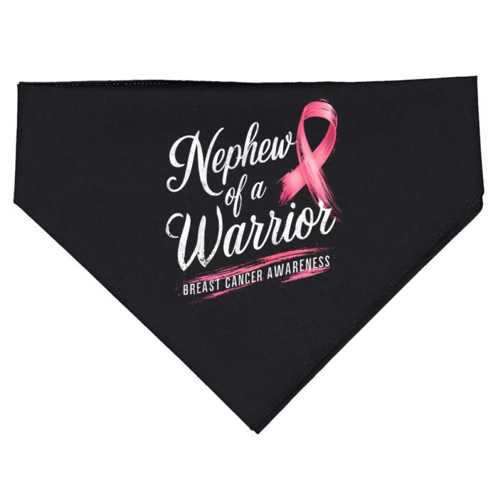 Nephew Of A Warrior Breast Cancer Awareness USA-Made Doggie Bandana