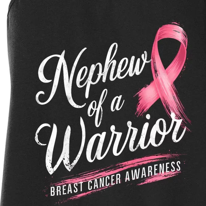 Nephew Of A Warrior Breast Cancer Awareness Women's Racerback Tank