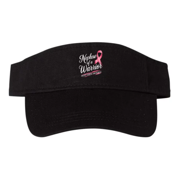 Nephew Of A Warrior Breast Cancer Awareness Valucap Bio-Washed Visor