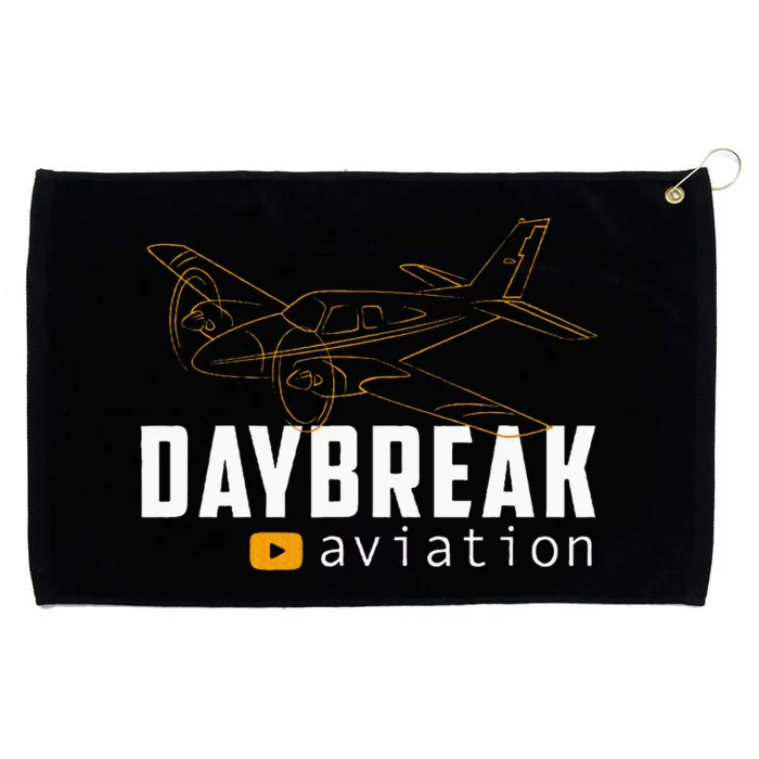 New Outline Airplane Pilot Grommeted Golf Towel