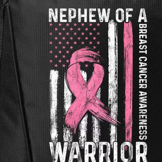 Nephew Of A Warrior Graphic Breast Cancer Awareness Month City Backpack