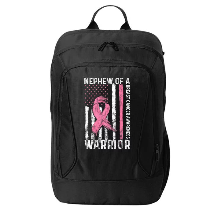 Nephew Of A Warrior Graphic Breast Cancer Awareness Month City Backpack