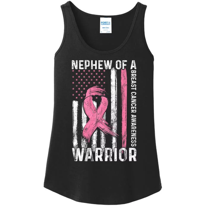 Nephew Of A Warrior Graphic Breast Cancer Awareness Month Ladies Essential Tank