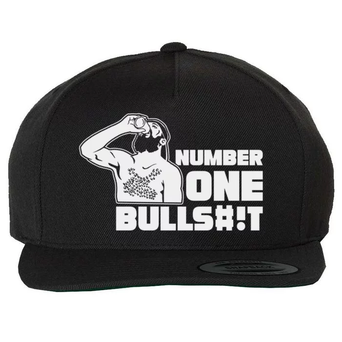 Number One Bullshit Wool Snapback Cap