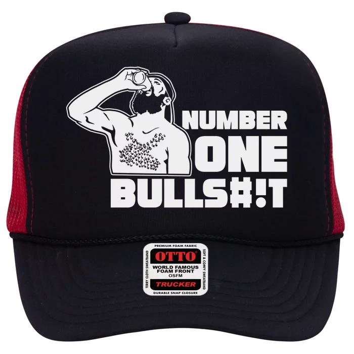 Number One Bullshit High Crown Mesh Trucker Hat