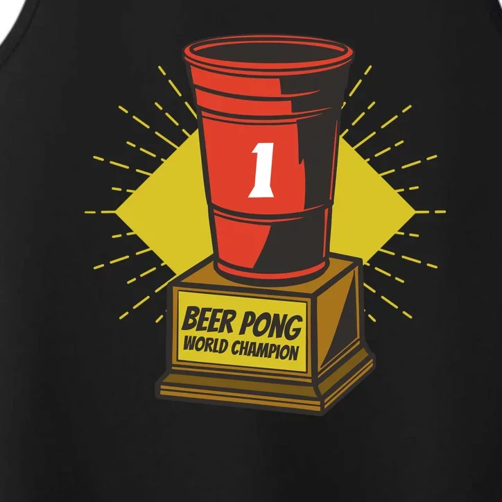 Number One Beer Pong Champion Performance Tank