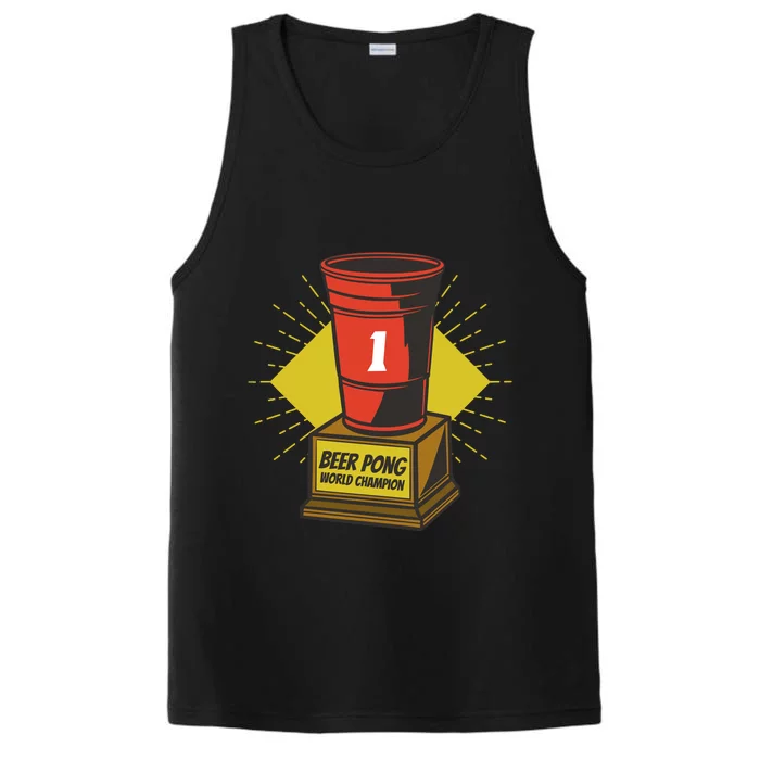 Number One Beer Pong Champion Performance Tank