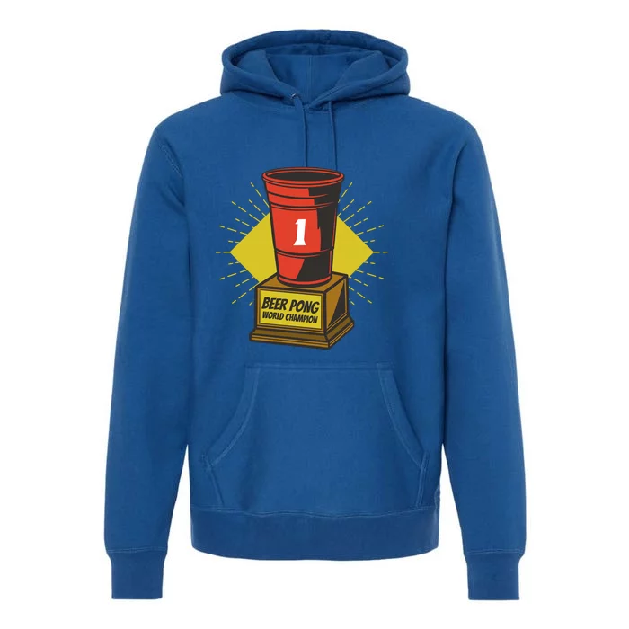 Number One Beer Pong Champion Premium Hoodie