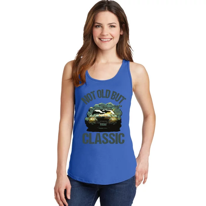 Not Old But Classic Comic Car Auto Racing Sports Lover Gift Ladies Essential Tank