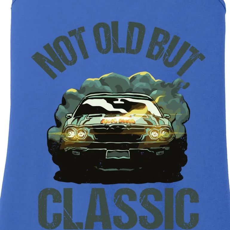 Not Old But Classic Comic Car Auto Racing Sports Lover Gift Ladies Essential Tank