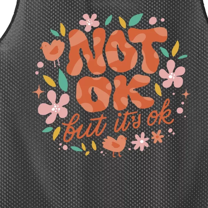 Not Ok But It's Ok Mesh Reversible Basketball Jersey Tank