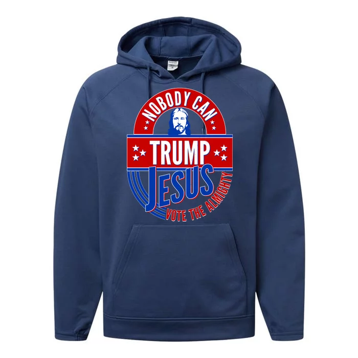 Nobody Can Trump Jesus Vote The Almighty Performance Fleece Hoodie