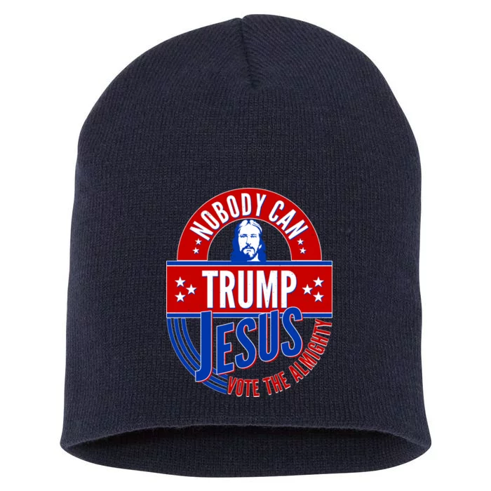 Nobody Can Trump Jesus Vote The Almighty Short Acrylic Beanie