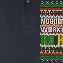 Nobody Care Work Hardy Ugly Christmas Sweater Softstyle Adult Sport Polo