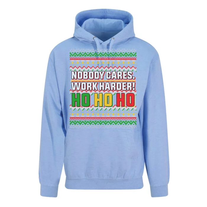 Nobody Care Work Hardy Ugly Christmas Sweater Unisex Surf Hoodie