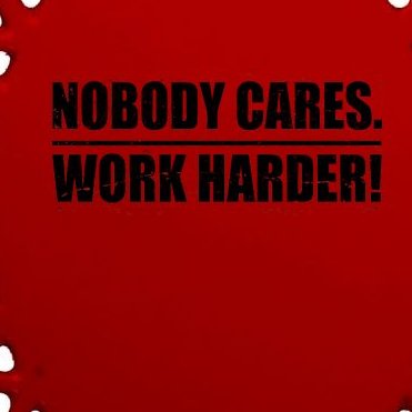 Nobody Cares. Work Harder! Oval Ornament