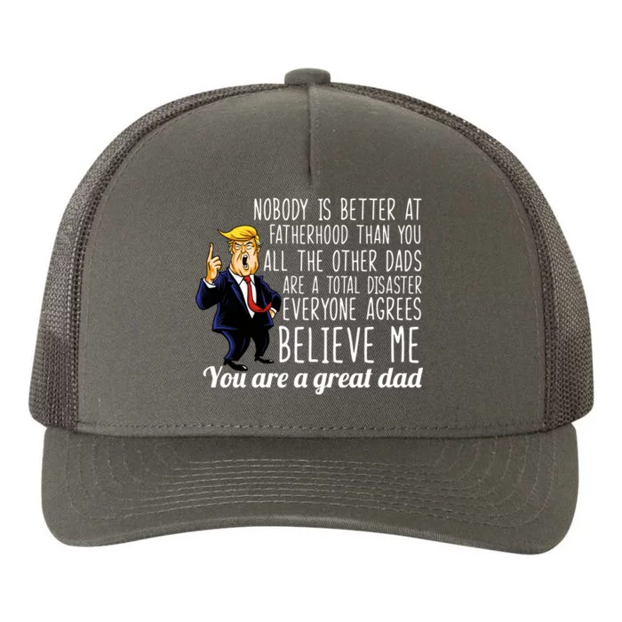 Nobody Is Better At Fatherhood Donald Trump Dad Yupoong Adult 5-Panel Trucker Hat