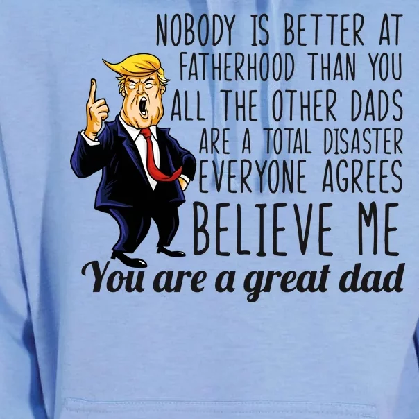 Nobody Is Better At Fatherhood Donald Trump Dad Unisex Surf Hoodie