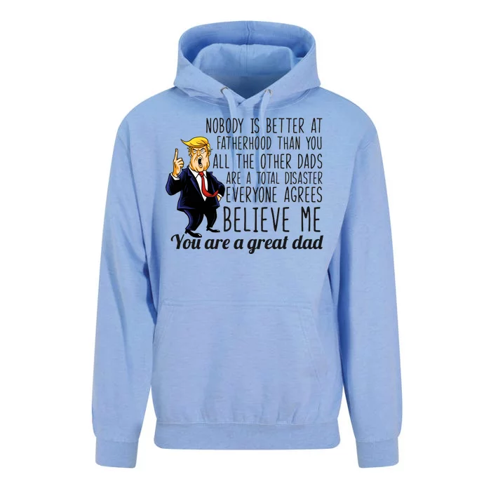 Nobody Is Better At Fatherhood Donald Trump Dad Unisex Surf Hoodie