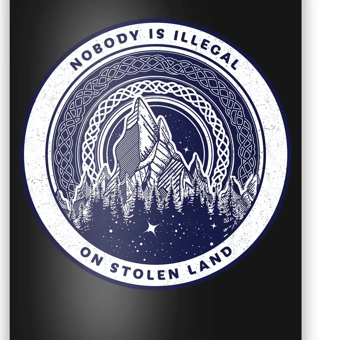 Nobody Is Illegal On Stolen Land Poster