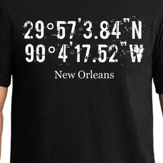 New Orleans Coordinates Louisiana Pajama Set