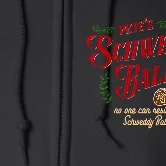 No One Can Resist My Schweddy Balls! Funny Christmas Design Full Zip Hoodie