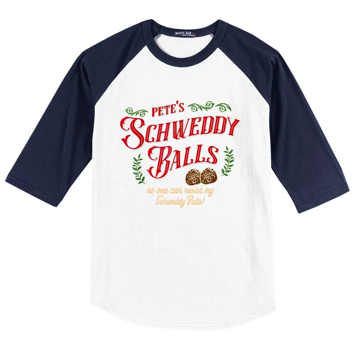 No One Can Resist My Schweddy Balls! Funny Christmas Design Baseball Sleeve Shirt